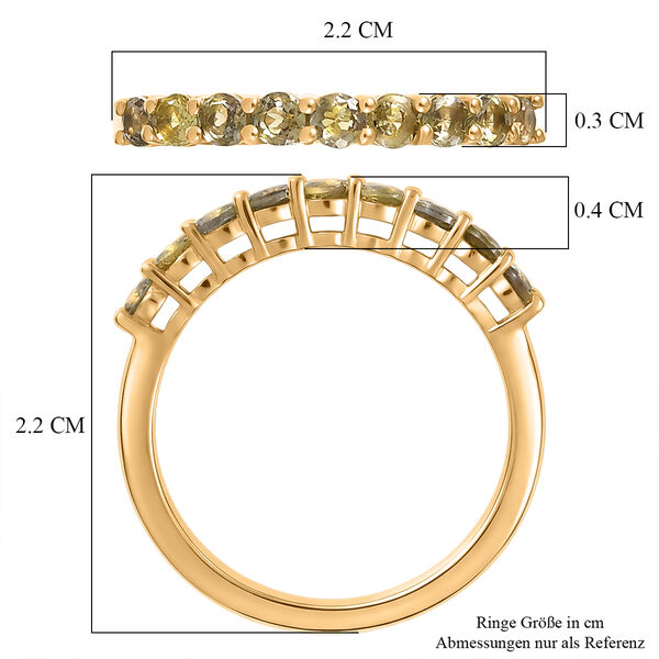 D'Joy AA nat&uuml;rlicher goldener Tansanit Ring - 0,50 ct. image number 7