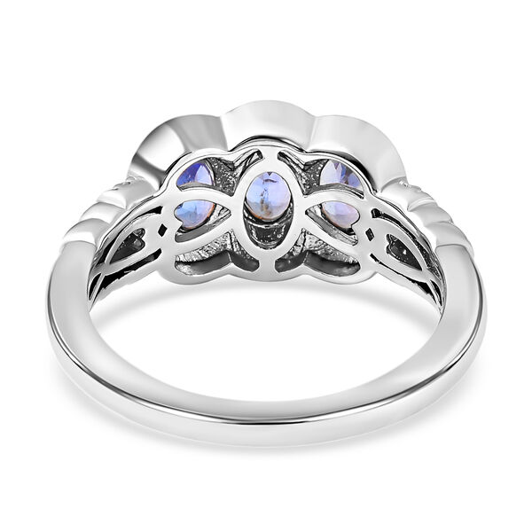 Tansanit und Zirkon emaillierter Ring - 0,81 ct. image number 7
