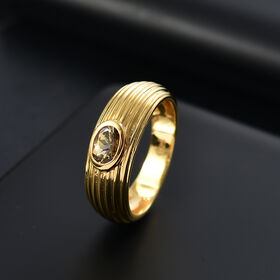 AA Natürlicher goldener Tansanit Ring - 0,45 ct.