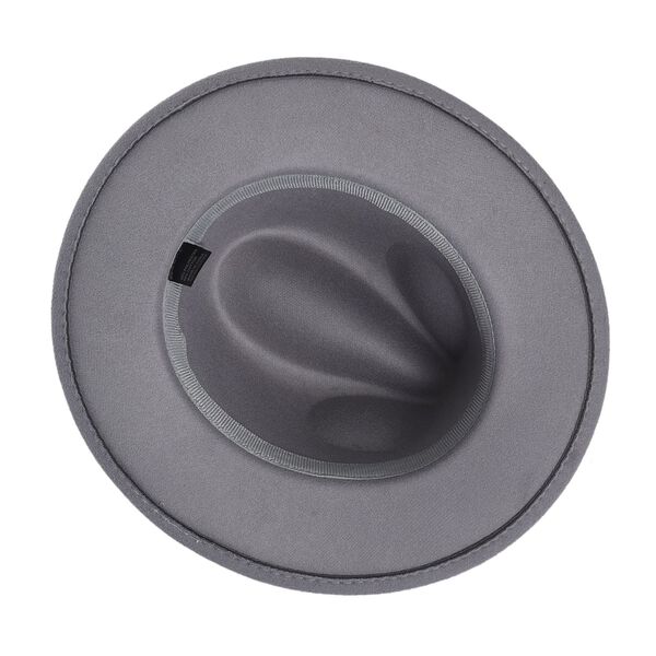 LA MAREY Unisex Fedora Hut, 56-58cm, Grau image number 5