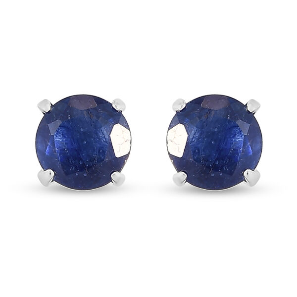 Masoala Saphir-Ohrstecker, (Fissure gef&uuml;llt), 925 Silber ca. 1.51 ct