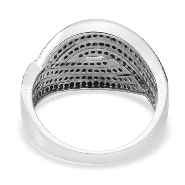 Schwarzer Spinell Ring 925 Silber rhodiniert  ca. 1,16 ct image number 4