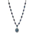 Boulder Opal Triplette Halskette ca. 45 cm 925 Silber platiniert ca. 8.46 ct