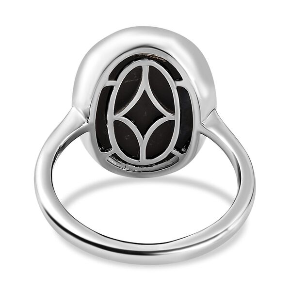 Kanadischer Ammolit-Ring, 925 Silber platiniert  ca. 6,74 ct image number 6