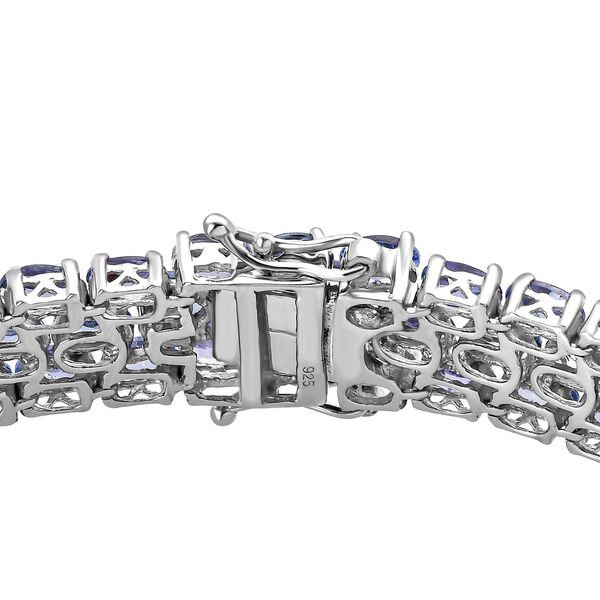 Tansanit Armband, 19 cm - 28,27 ct. image number 5