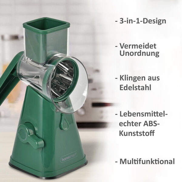HOMESMART Gem&uuml;se- und Obstschneider, Gr&uuml;n image number 13