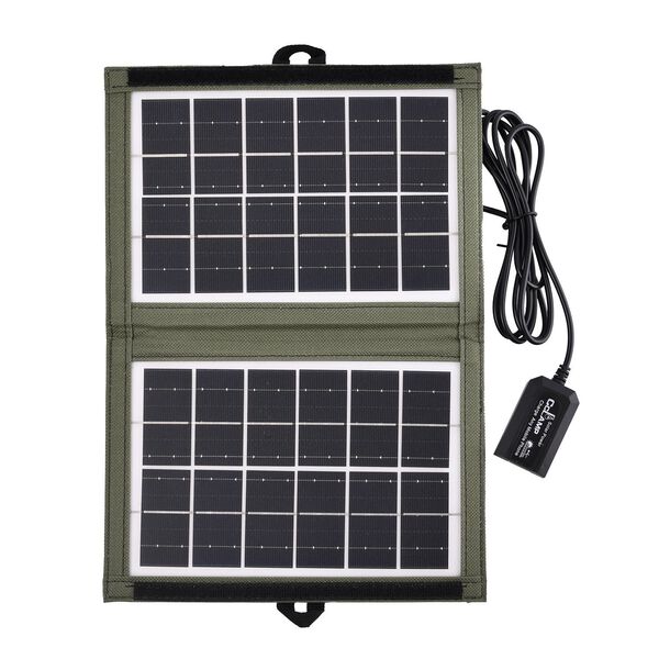 7W faltbares und tragbares Solarpanel, gr&uuml;n