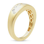 Moissanit Ring 925 Silber vergoldet  ca. 0,30 ct image number 3