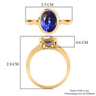 AAA Tansanit-Ring, 585 Gelbgold  ca. 2,75 ct image number 4