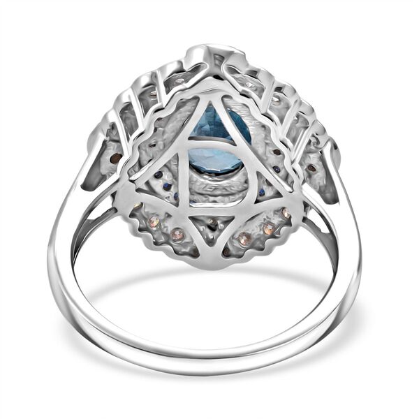 D'Joy blauer Zirkon, blauer Saphir und Moissanit Ring - 3,70 ct. image number 5