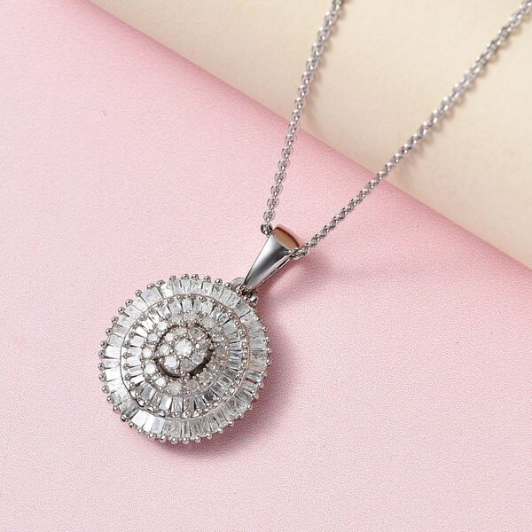 Diamant Anh&auml;nger mit 50cm Kette - 0,50 ct. image number 3