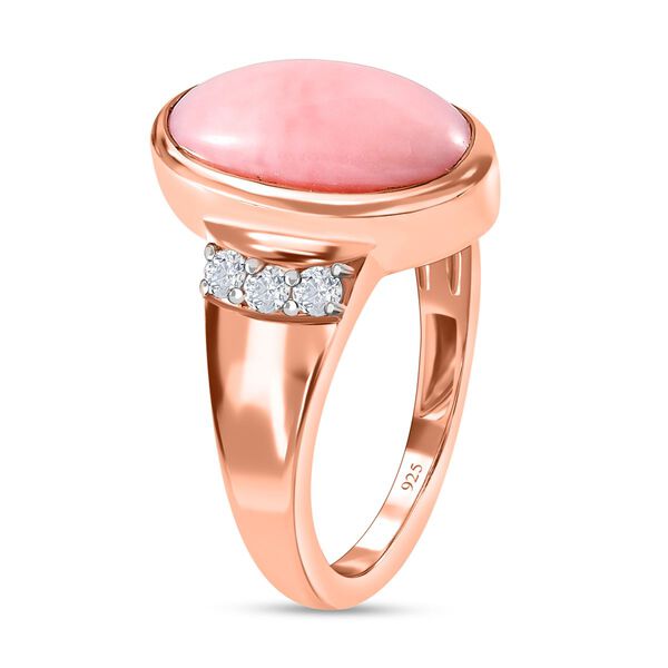 AA rosa Opal und Zirkon Ring - 3 ct. image number 5
