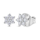 J Francis gefertigt mit SWAROVSKI Zirkonia Ohrringe 925 Silber