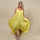Gestreiftes Sommerkleid mit Saum, One Size, Gelb image number 5