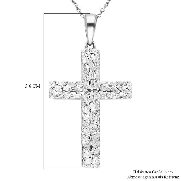 Diamant Kreuz Anhänger mit 45cm Kette - 0,50 ct. image number 6