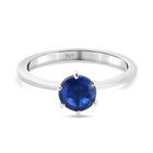 AAA Kyanit Solitär Ring 925 Silber platiniert (Größe 16.00) ca. 1,00 ct