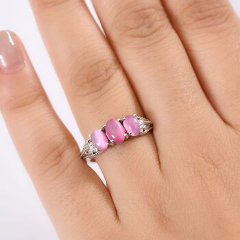 Ring 925 Silber rhodiniert (Gr&ouml;&szlig;e 19.00) ca. 1,96 ct