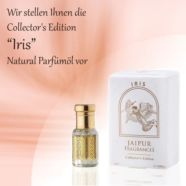 Jaipur Fragrances- Collectors Edition Iris nat&uuml;rliches Parf&uuml;m&ouml;l, 5ml image number 7