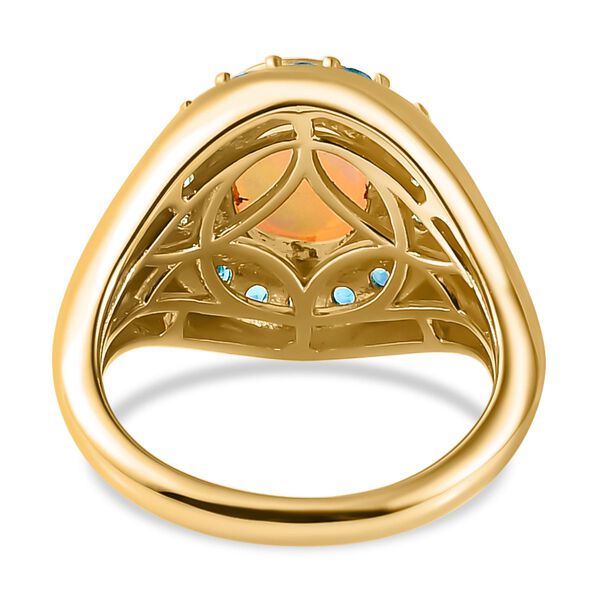 Nat&uuml;rlicher, &auml;thiopischer Welo Opal und Neon Apatit-Ring - 2,45 ct. image number 6