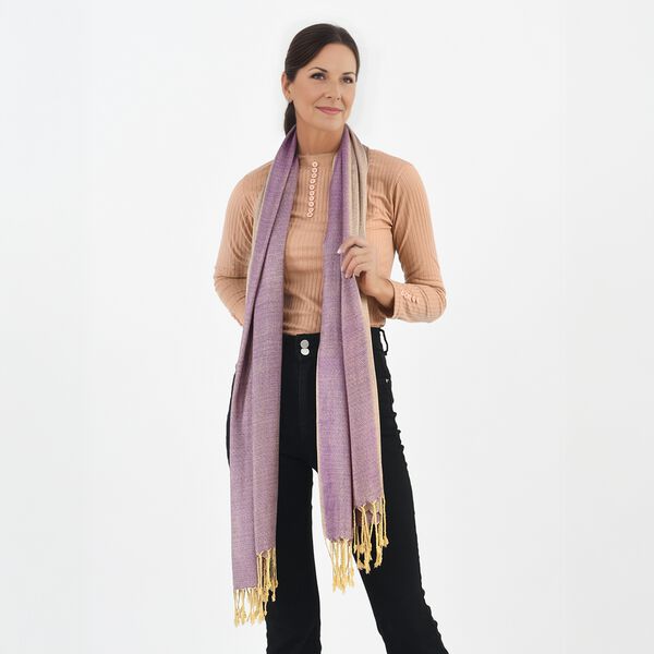 Doppelgewebter Schal, Gold image number 4