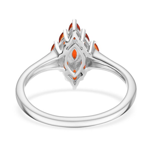 2er Set - Blaze Feueropal Anh&auml;nger und Ring, Gr&ouml;&szlig;e (19.00), 925 Silber rhodiniert ca. 1.16 ct image number 6