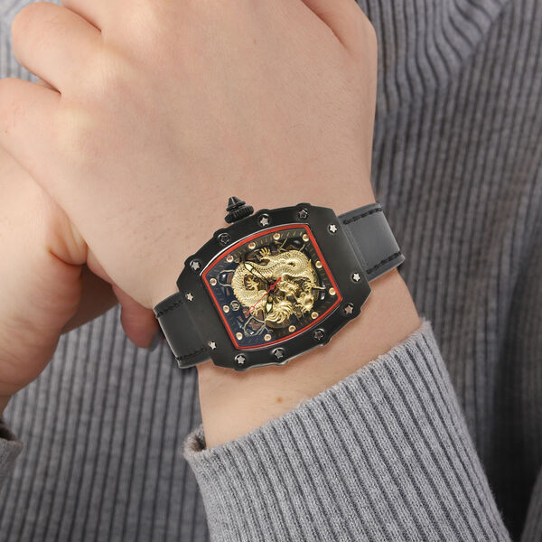 Genoa- wasserdichte Uhr, Schwarz image number 3