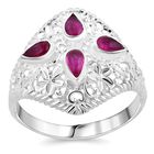 Royal Bali - Rubin Ring 925 Silber (Größe 20.00) ca. 1.56 ct