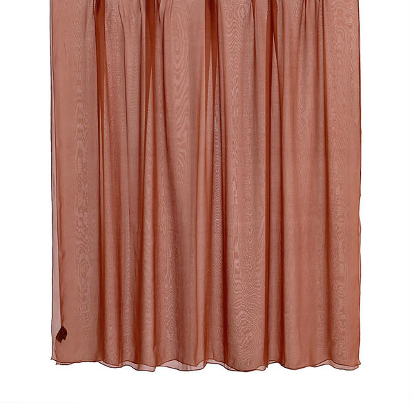 LA MAREY Signature Seidenschal und Seidenohrringe, 100% Maulbeerseide, 110 x 180 cm, Braun image number 6