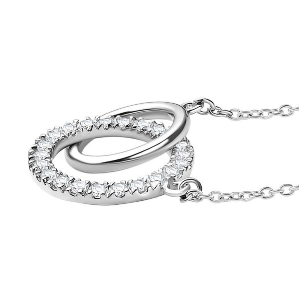 Moissanit Halskette, 45 cm - 0,77 ct. image number 4