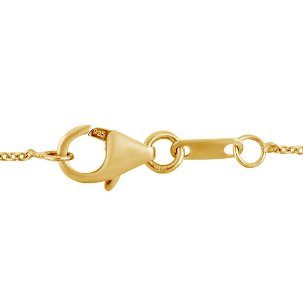 Nat&uuml;rliche Chromdiopsid-Halskette, ca. 45 cm, 925 Silber vergoldet ca. 2,39 ct image number 6