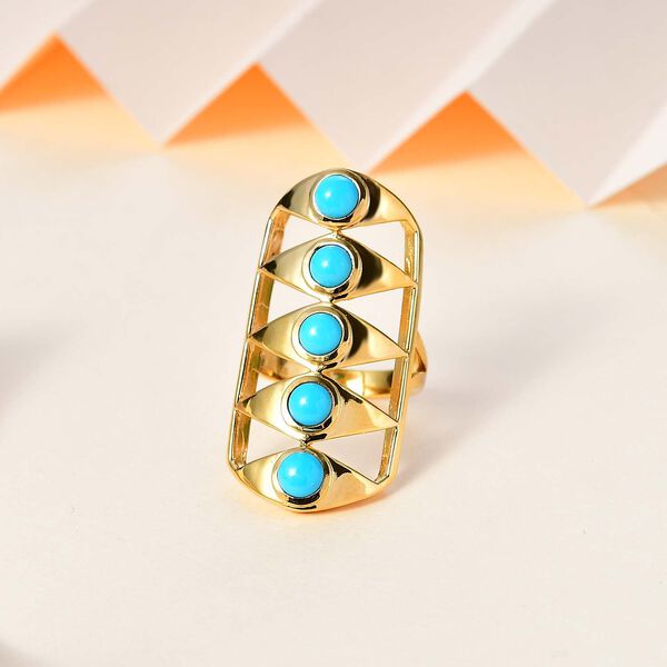 Sleeping Beauty T&uuml;rkis Ring, ca. 2,49 ct. image number 1