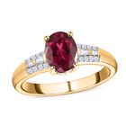 AAA Rubellit und Diamant Ring - 1,41 ct. image number 3