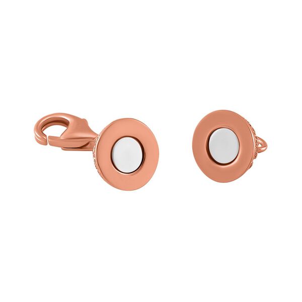 3er Set Wei&szlig;er Zirkonia Magnetschlie&szlig;e 925 Silber tri-farbig image number 5