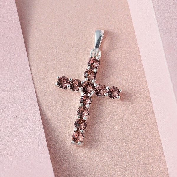 Rosa Kristall-Anh&auml;nger - 0,96 ct. image number 3