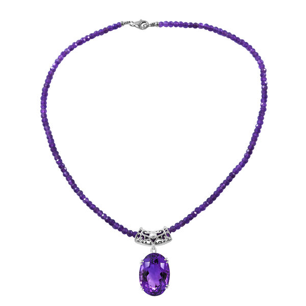 Afrikanisches Amethyst-Schmuckset - 73,32 ct. image number 3