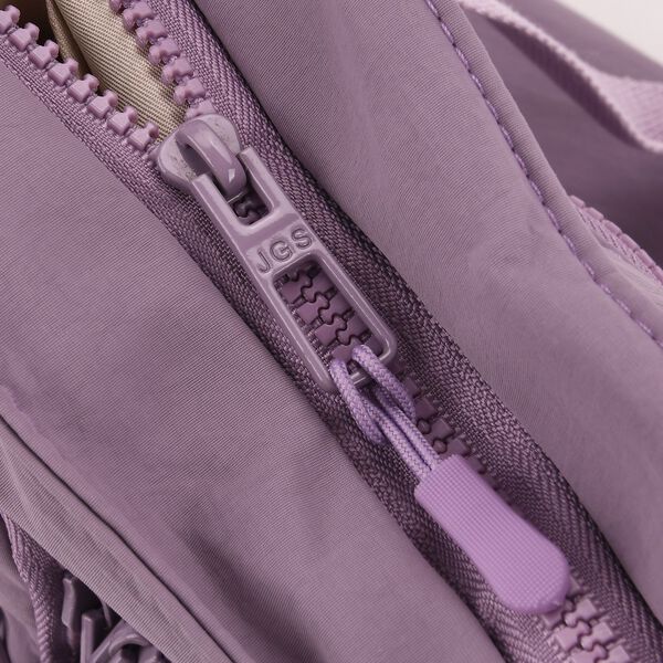 Crossbody-Schultertasche mit Mehrfachf&auml;chern, 31x30x14cm, Helllila image number 7