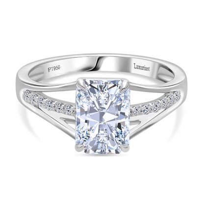 LUXURIANT DIAMOND - Lab Grown Diamant VS-EF IGI zertifiziert Ring 950 Platin (Gr&ouml;&szlig;e 18.00) ca. 2,15 ct
