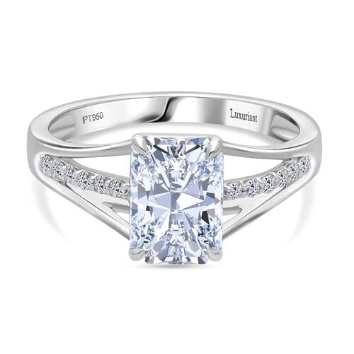 LUXURIANT DIAMOND - Lab Grown Diamant VS-EF IGI zertifiziert Ring 950 Platin (Größe 18.00) ca. 2,15 ct image number 0