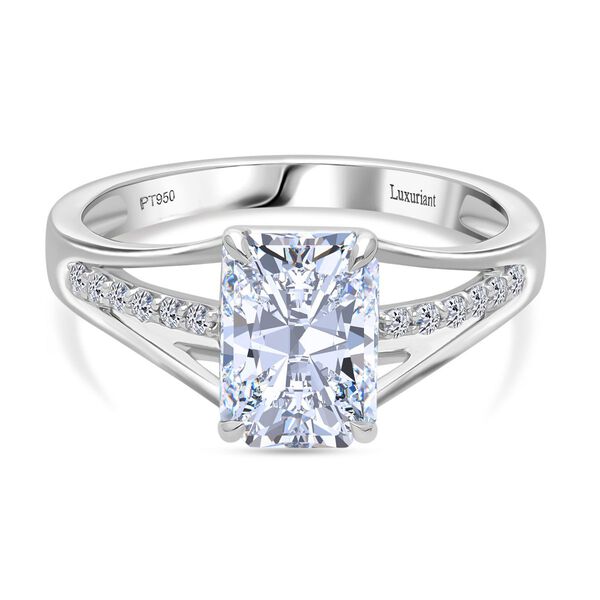 LUXURIANT IGI zertifizierter VS-EF Labor Diamant Ring in 950 Platin - 2,15 ct.
