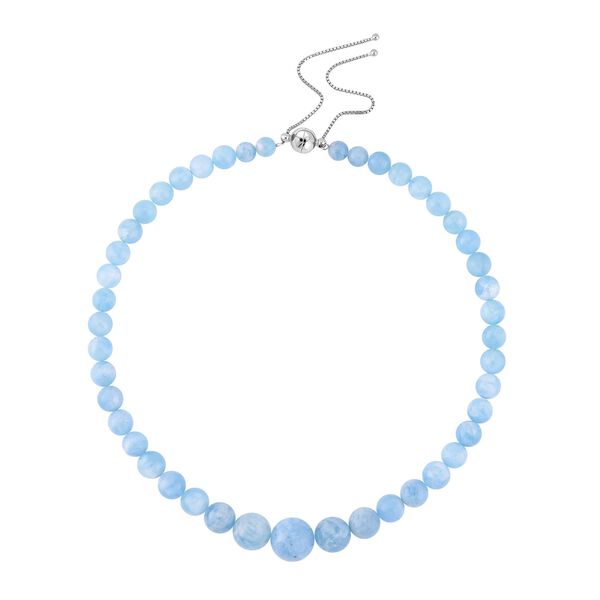 Runde Aquamarin-Halskette image number 0