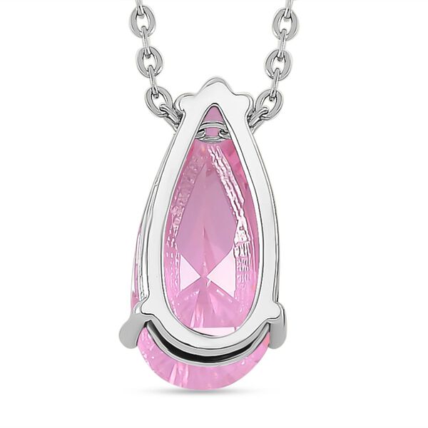 Rosa Zirkonia Schmuckset Messing image number 5