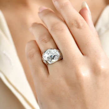 D'Joy Moissanit Ring, 925 Silber 750 vergoldet - 0,32 ct.