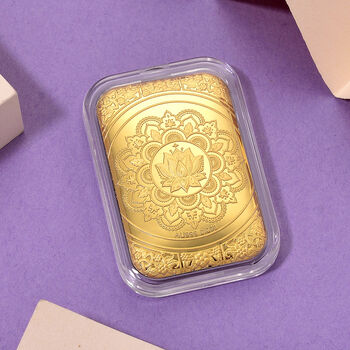 EXKLUSIVES GESCHENK - 999er Goldfolie mit Lotus-Mandala 10mg