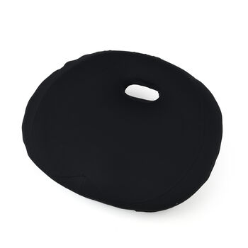 LIVMORE Sitzkissen, viskoelastischer Schaum, k&uuml;hlender Stoff, 50x46x15cm, Schwarz