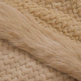 Pl&uuml;sch Hut-und-Schal-Set, Winddicht und kuschelig, braun