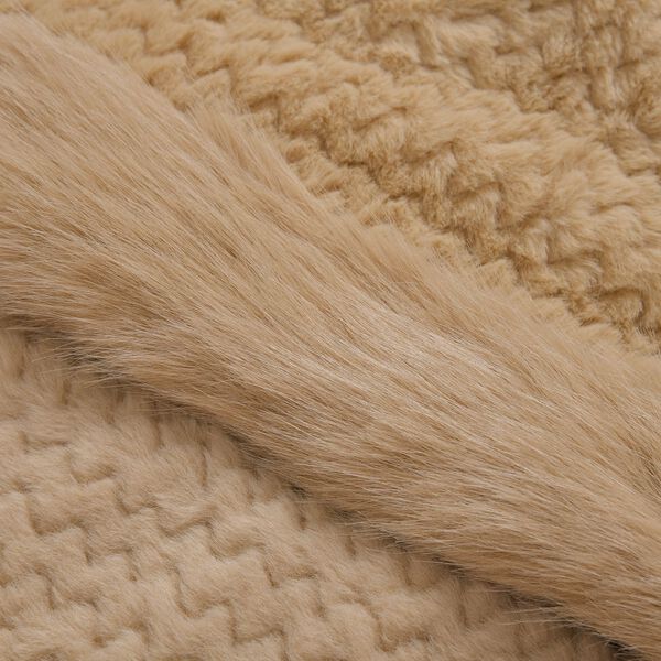 Pl&uuml;sch Hut-und-Schal-Set, Winddicht und kuschelig, braun image number 4