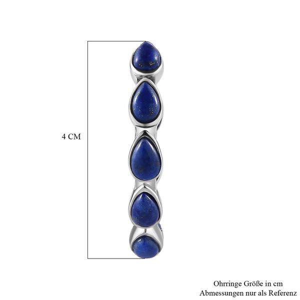 Lapislazuli-Ohrringe, Edelstahl ca. 9.99 ct image number 5