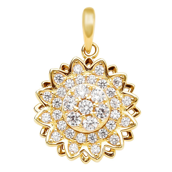 Wei&szlig;er Zirkonia-Anh&auml;nger - 0,63 ct.