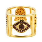 Roter Granat-Ring, 925 Silber vergoldet  ca. 1,42 ct image number 0