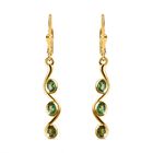 Natürliche Merelani Mint-Granat Ohrringe, 925 Silber Gelbgold Vermeil ca. 1.13 ct
